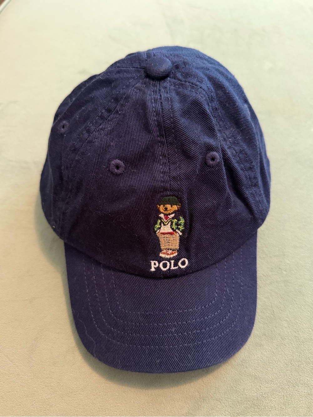 Ralph Lauren Blue Polo Bear Baby Cap Hat